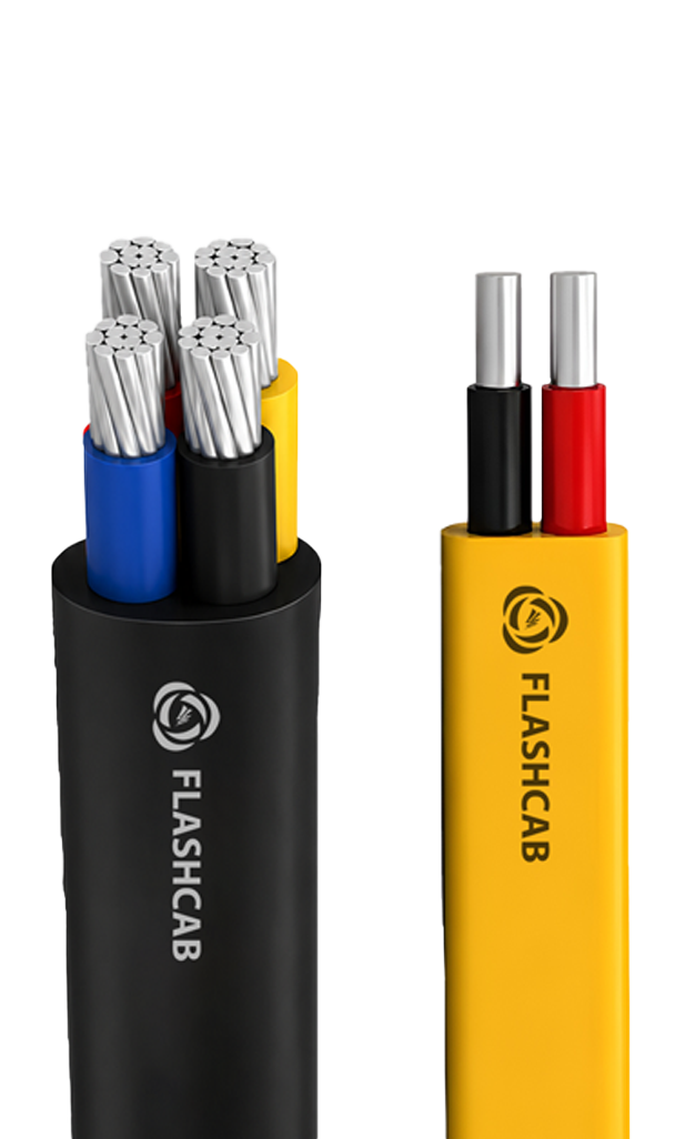 Aluminum Twin and Round Cable